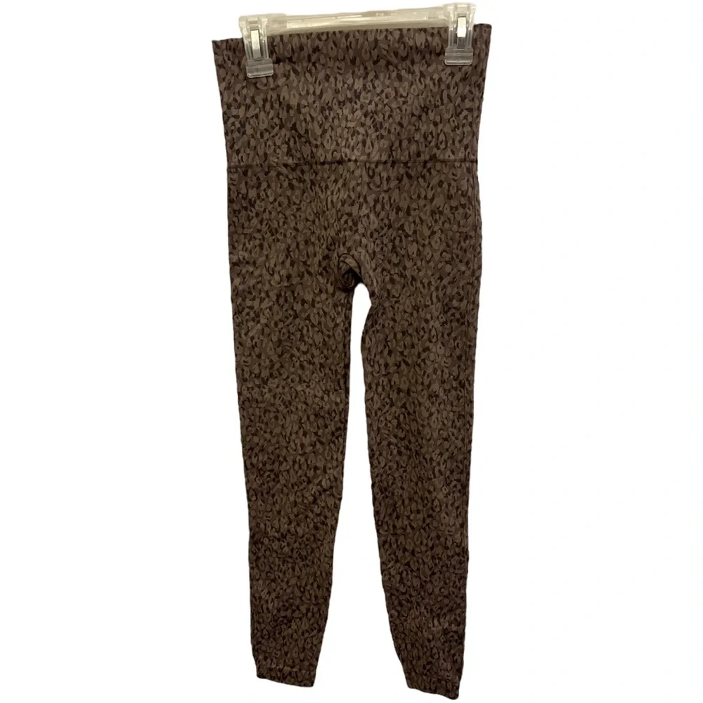 Spanx Look At Me Now Seamless Leggings Animal Leopard Print Women’s Small Size - Picture 3 of 4